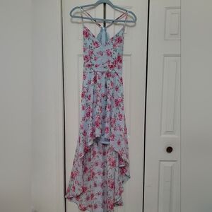 Rue21 Blue and Pink Floral Dress